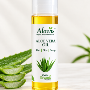 Alowis Aloe Vera Oil – 100% Organic Nourishment for Hair, Skin & Scalp